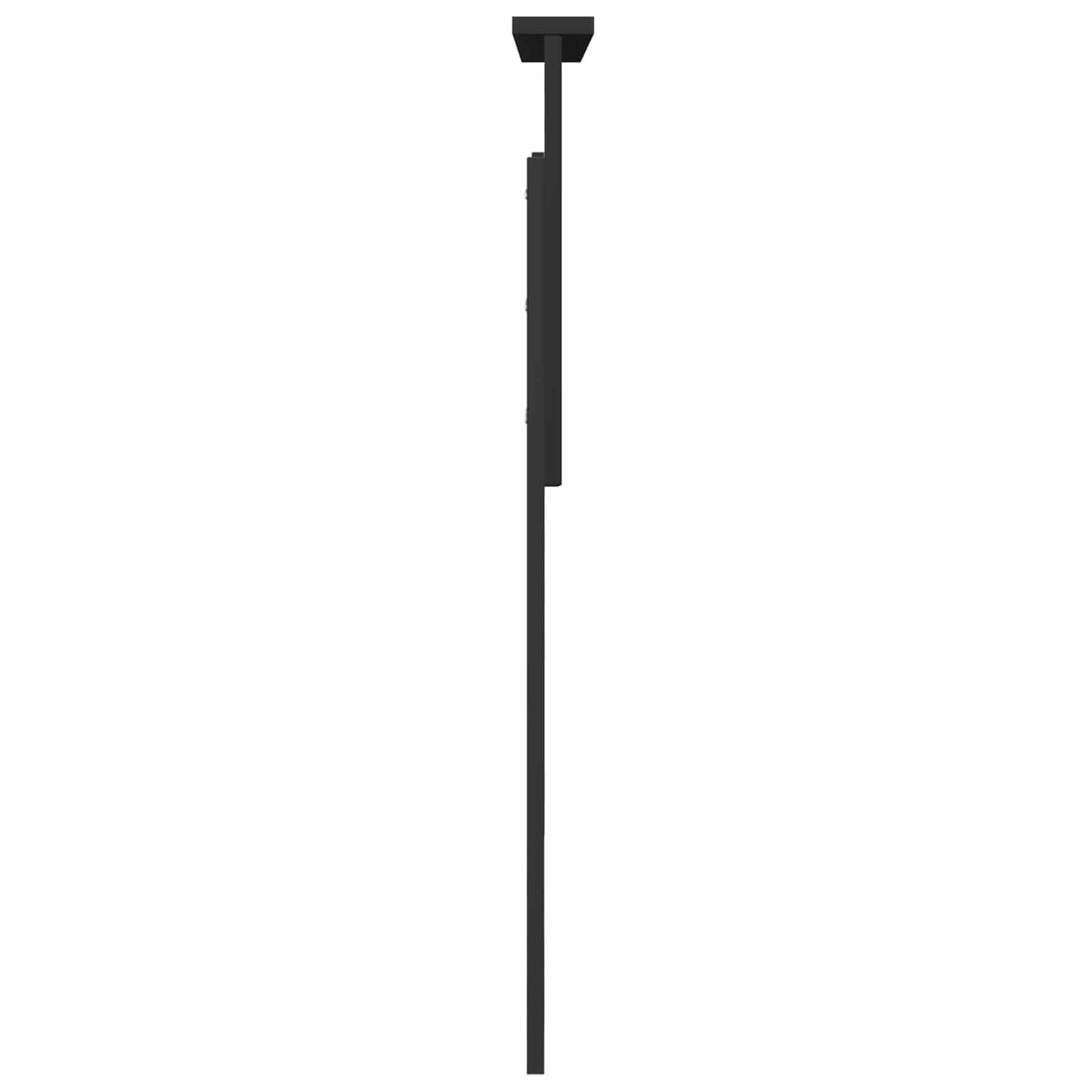 vidaXL Tête de lit Noir aspect chêne 100 cm Bois d'ingénierie