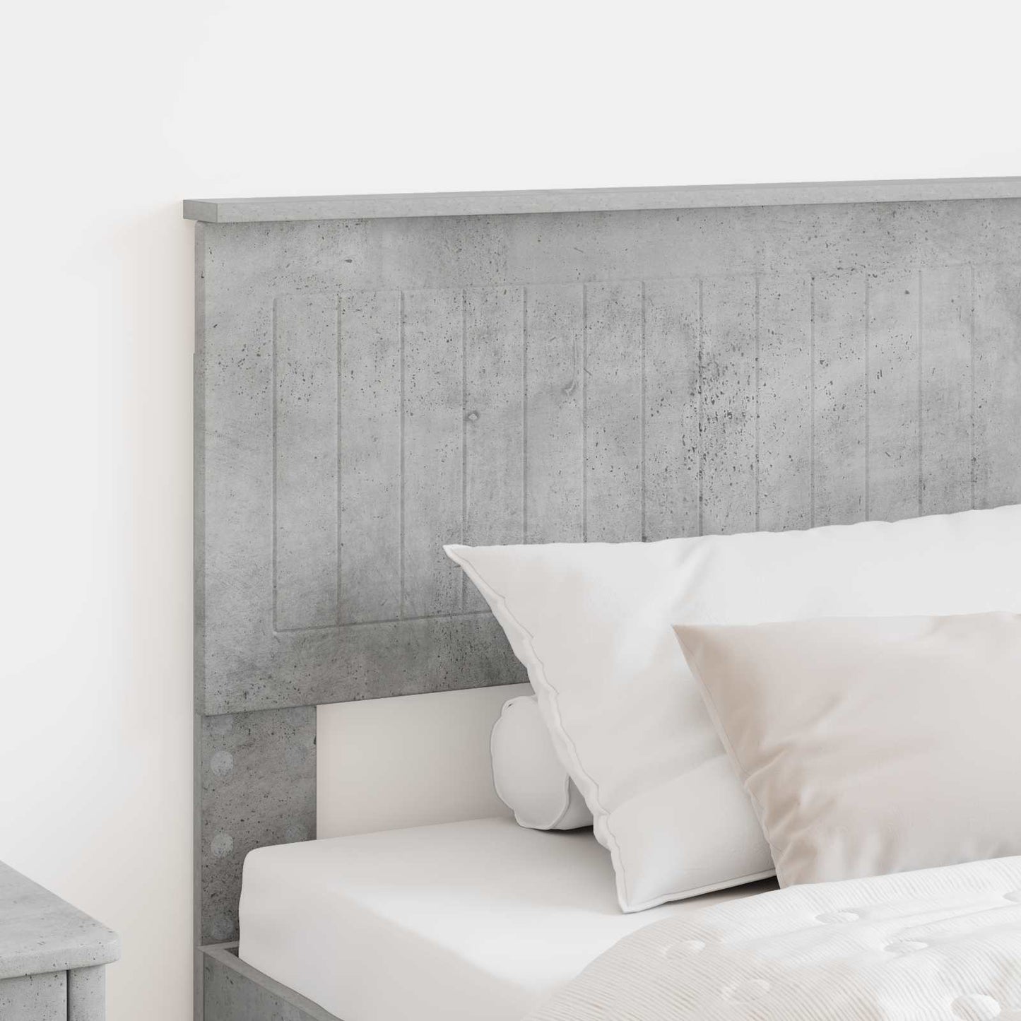 vidaXL Tête de lit Gris béton 100 cm Bois d'ingénierie