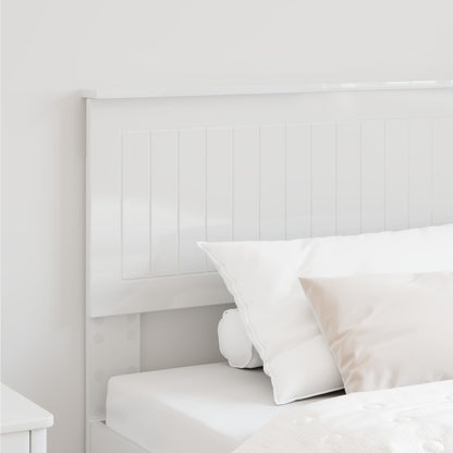 vidaXL Tête de lit Blanc brillant 100 cm Bois d'ingénierie