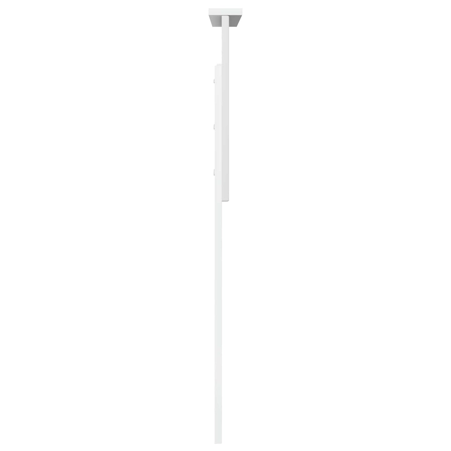 vidaXL Tête de lit Blanc brillant 100 cm Bois d'ingénierie