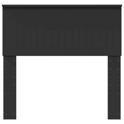 Kopfteil Schwarz Eichen-Optik 90 cm Holzwerkstoff