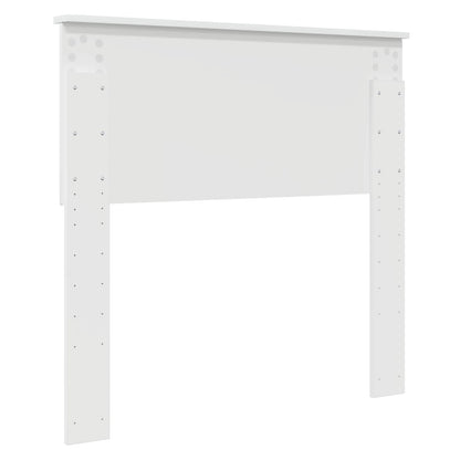 vidaXL Kopfteil Glänzend Weiß 90 cm Holzwerkstoff