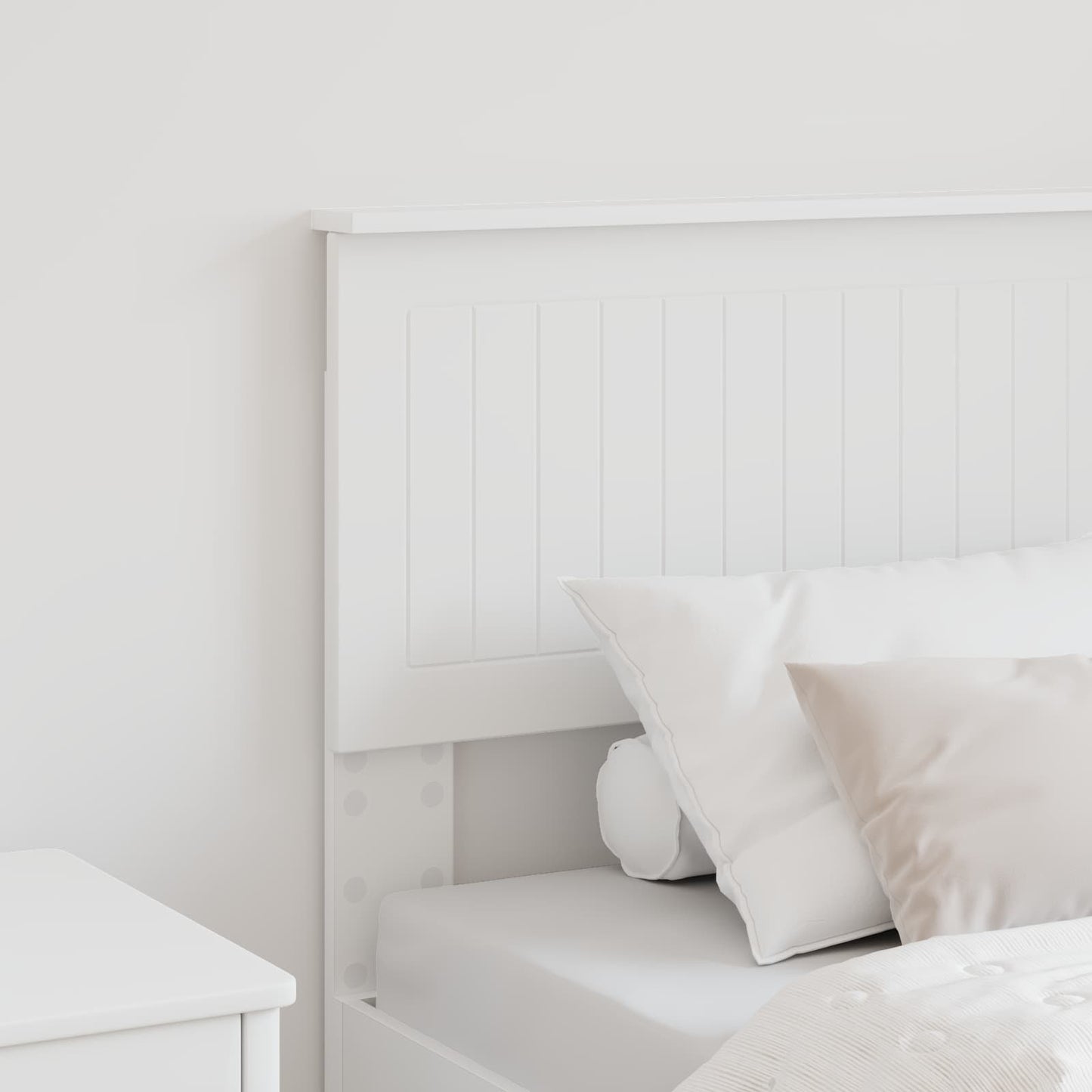 Kopfteil Weiß 80 cm Holzwerkstoff