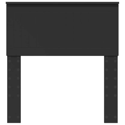 Kopfteil Schwarz Eichen-Optik 80 cm Holzwerkstoff