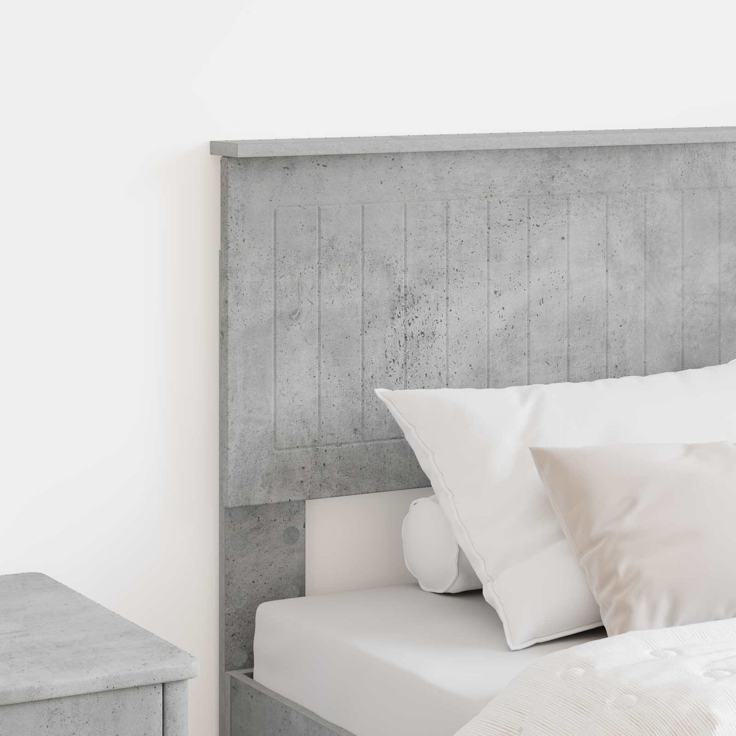 vidaXL Kopfteil Beton Grau 80 cm Holzwerkstoff
