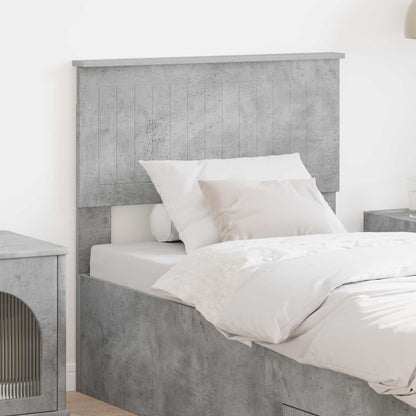 vidaXL Kopfteil Beton Grau 80 cm Holzwerkstoff