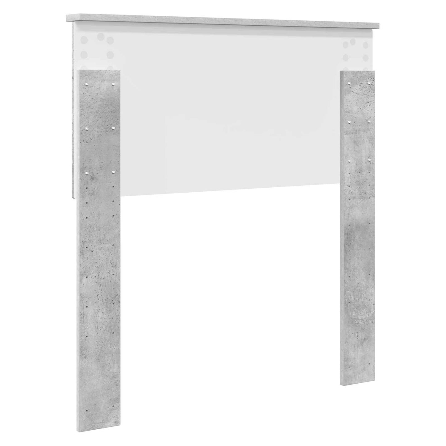 vidaXL Kopfteil Beton Grau 80 cm Holzwerkstoff