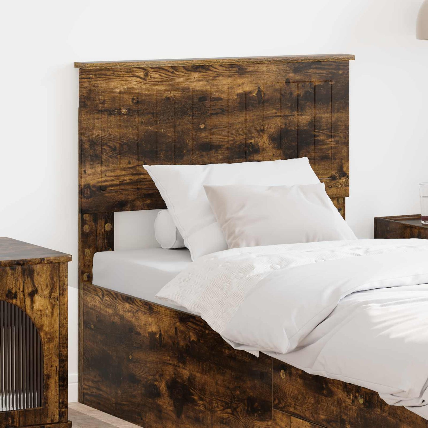 vidaXL Kopfteil Geräucherte Eiche 80 cm Holzwerkstoff