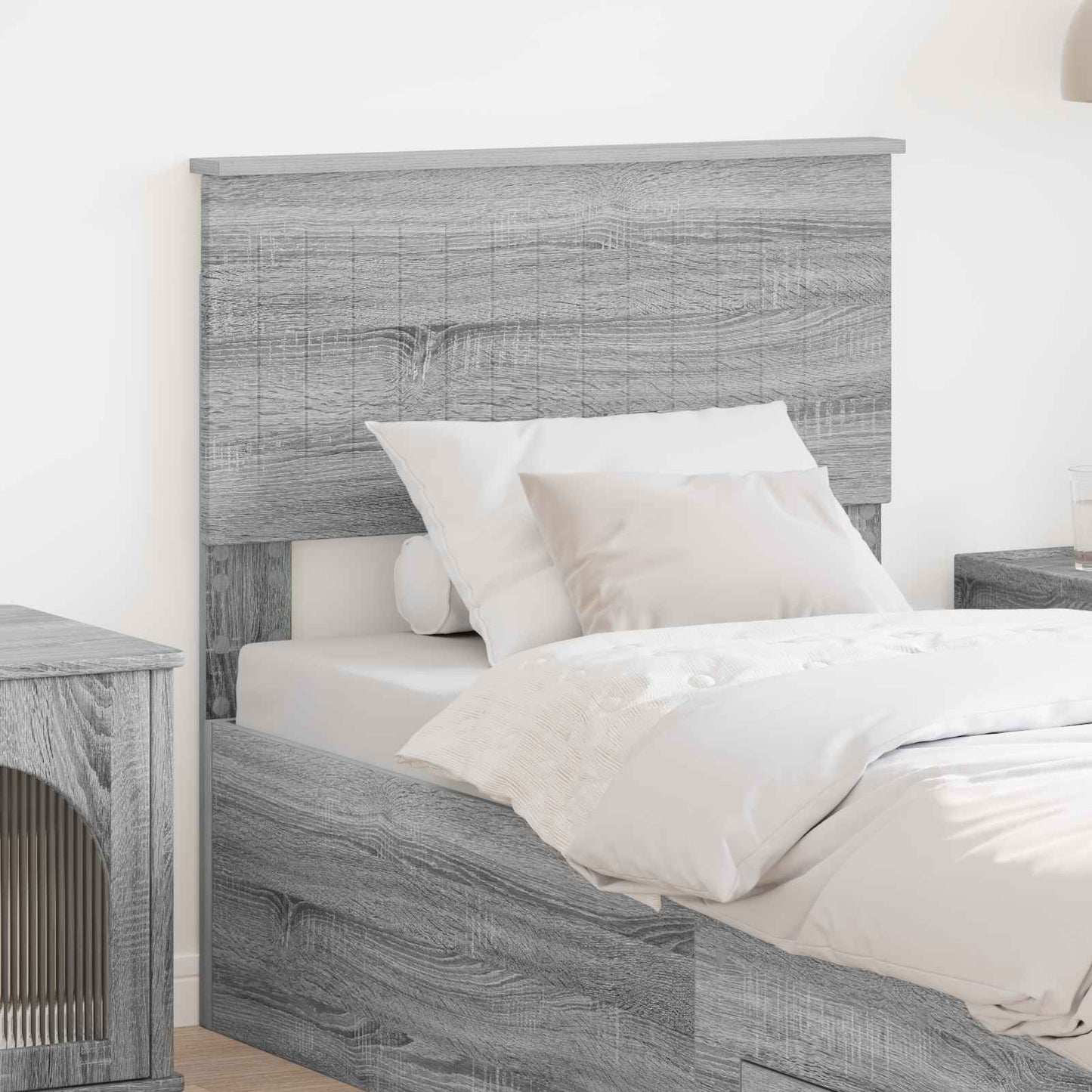 vidaXL Kopfteil Graues Sonoma 80 cm Holzwerkstoff