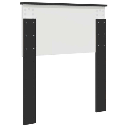 vidaXL Kopfteil Schwarz Eichen-Optik 75 cm Holzwerkstoff