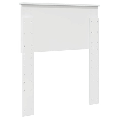 vidaXL Kopfteil Glänzend Weiß 75 cm Holzwerkstoff