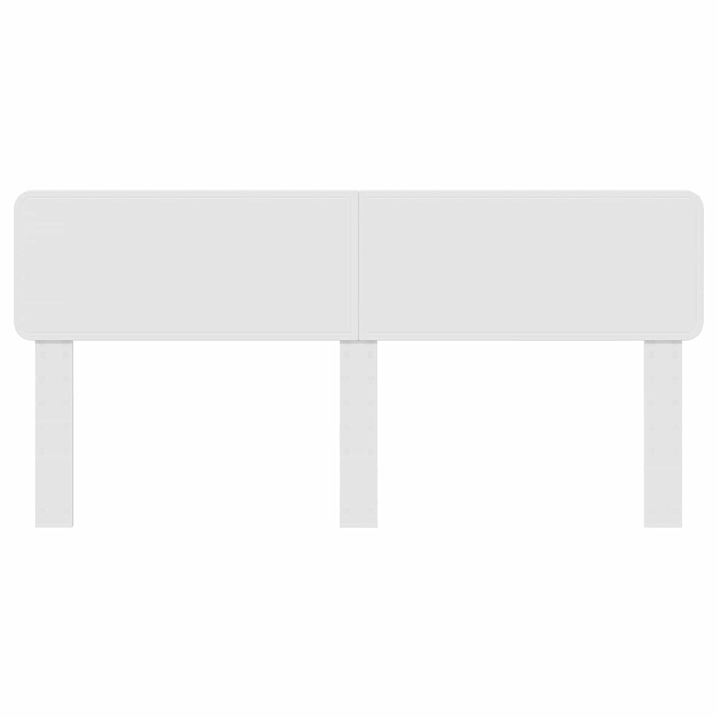 Kopfteil Glänzend Weiß 200 cm Holzwerkstoff