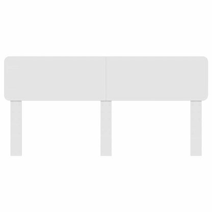 Kopfteil Glänzend Weiß 200 cm Holzwerkstoff