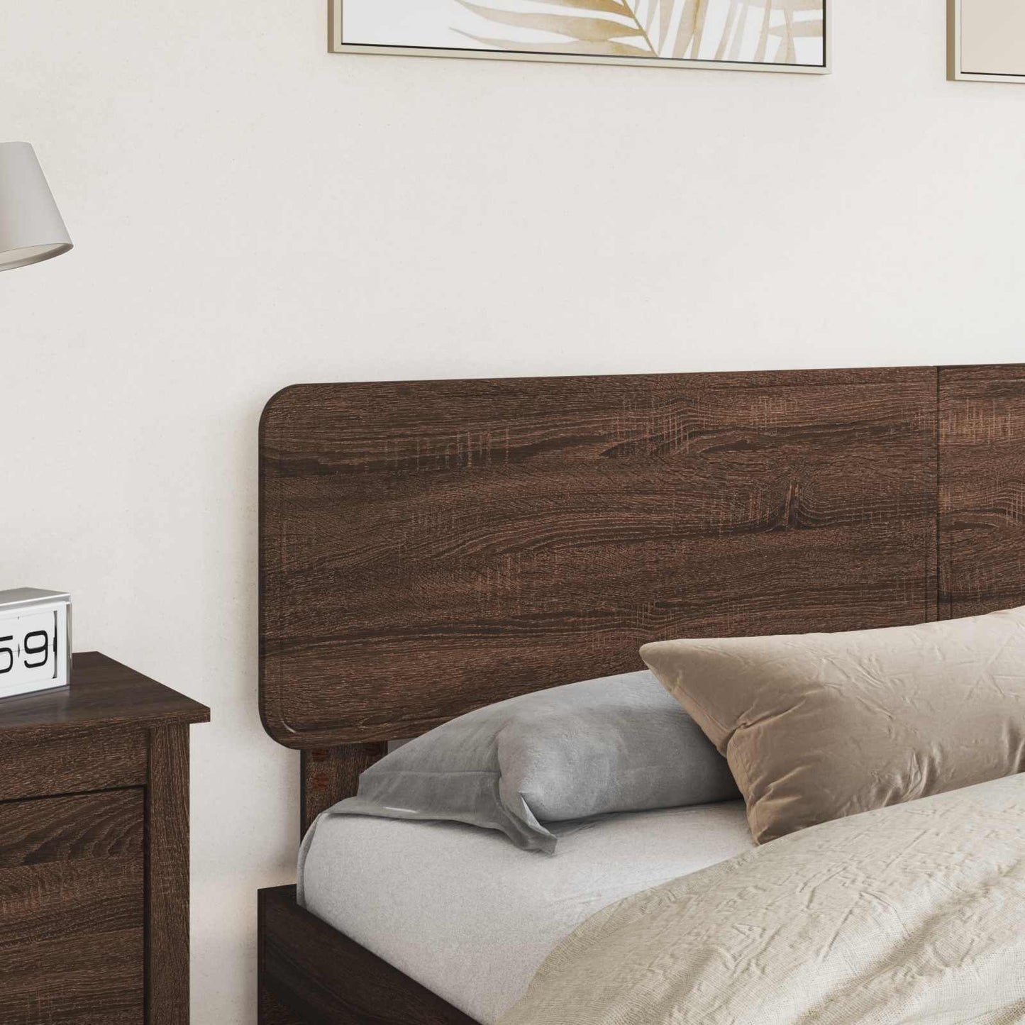 vidaXL Kopfteil Braun Eichen-Optik 200 cm Holzwerkstoff