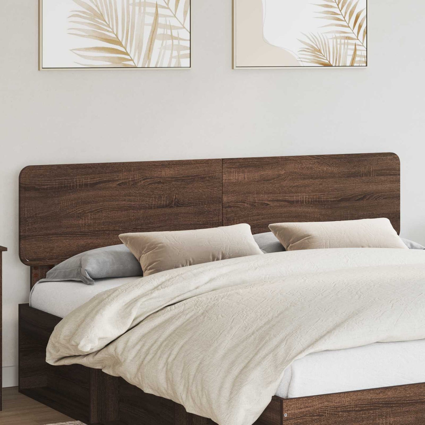 vidaXL Kopfteil Braun Eichen-Optik 200 cm Holzwerkstoff