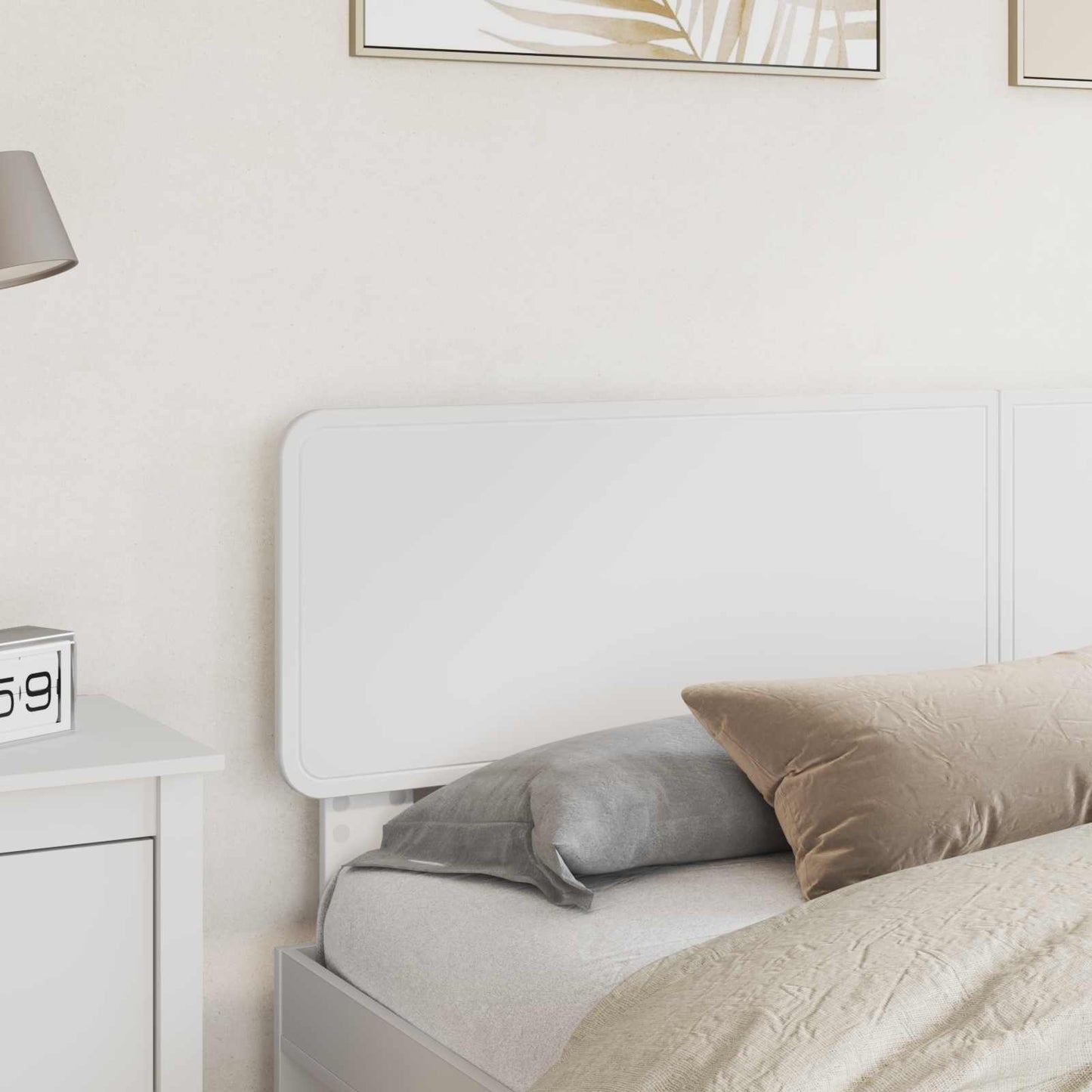 vidaXL Tête de lit Blanc 180 cm Bois d'ingénierie