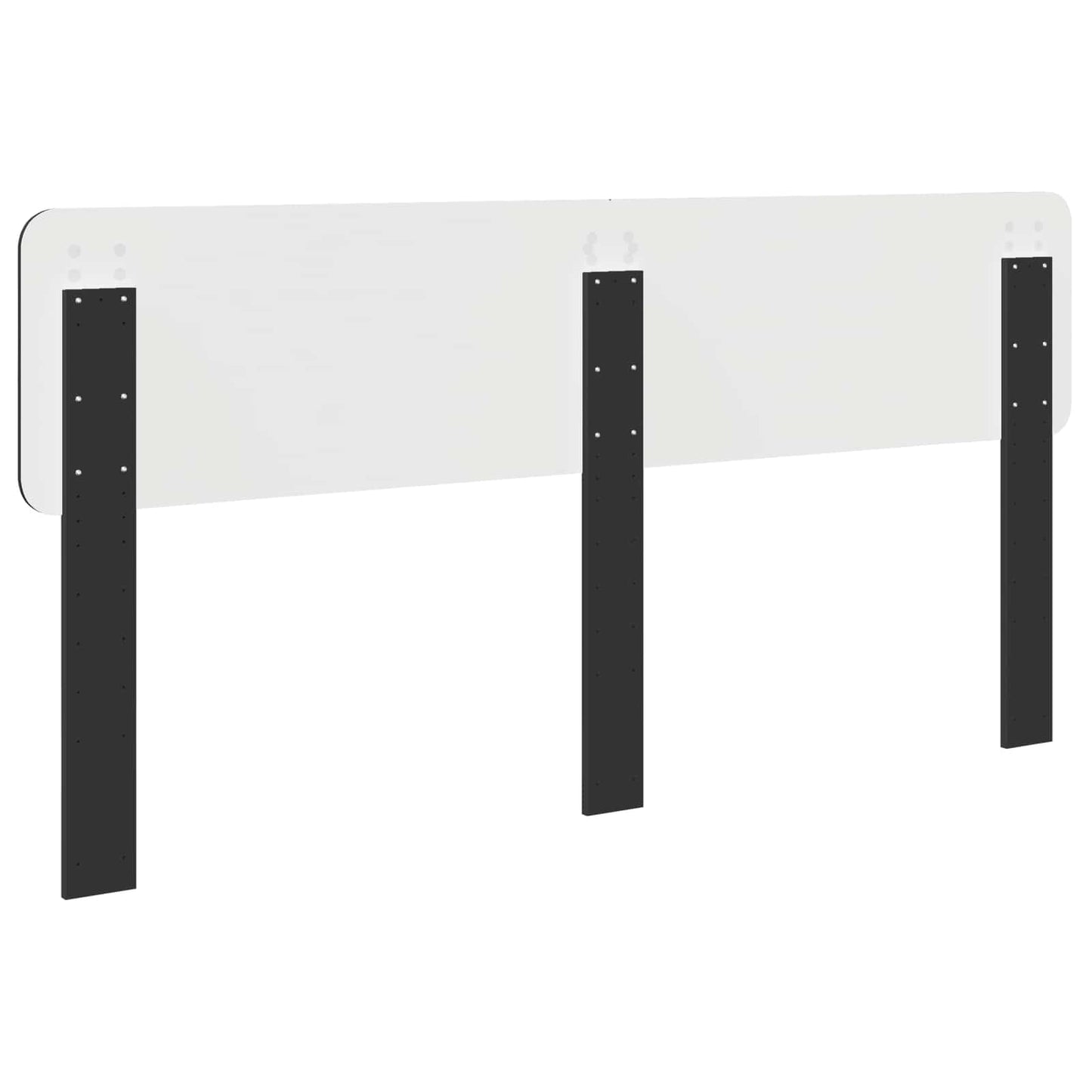 Kopfteil Schwarz Eichen-Optik 180 cm Holzwerkstoff