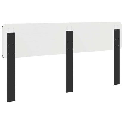 Kopfteil Schwarz Eichen-Optik 180 cm Holzwerkstoff