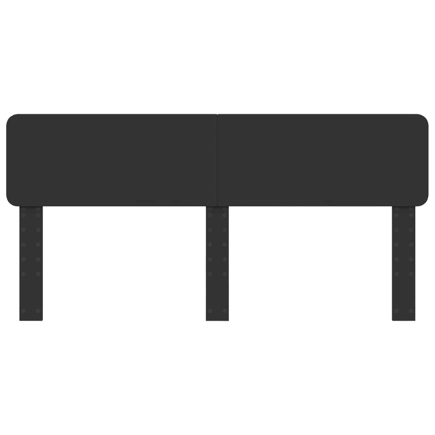 Kopfteil Schwarz Eichen-Optik 180 cm Holzwerkstoff