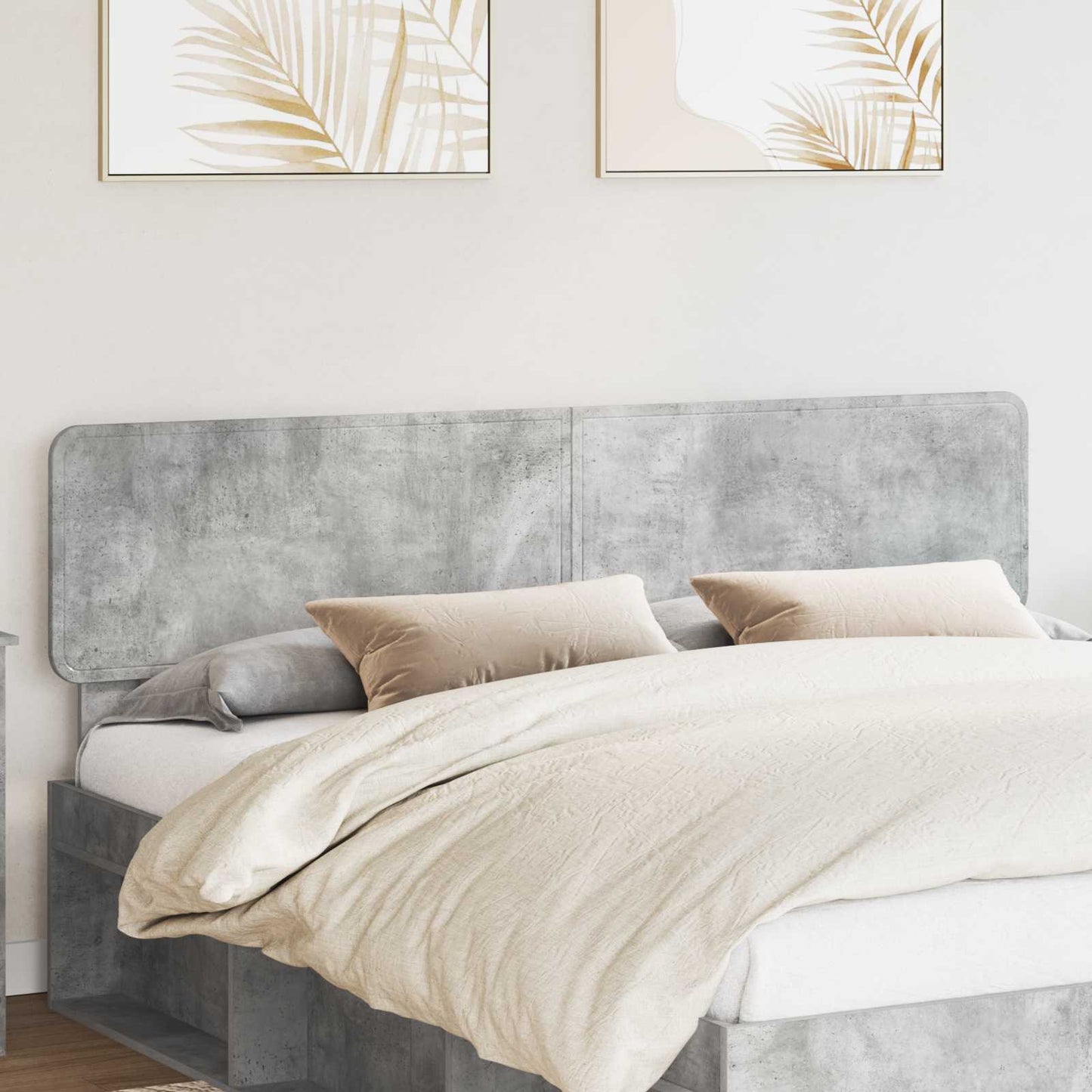vidaXL Tête de lit gris béton 180 cm Aggloméré