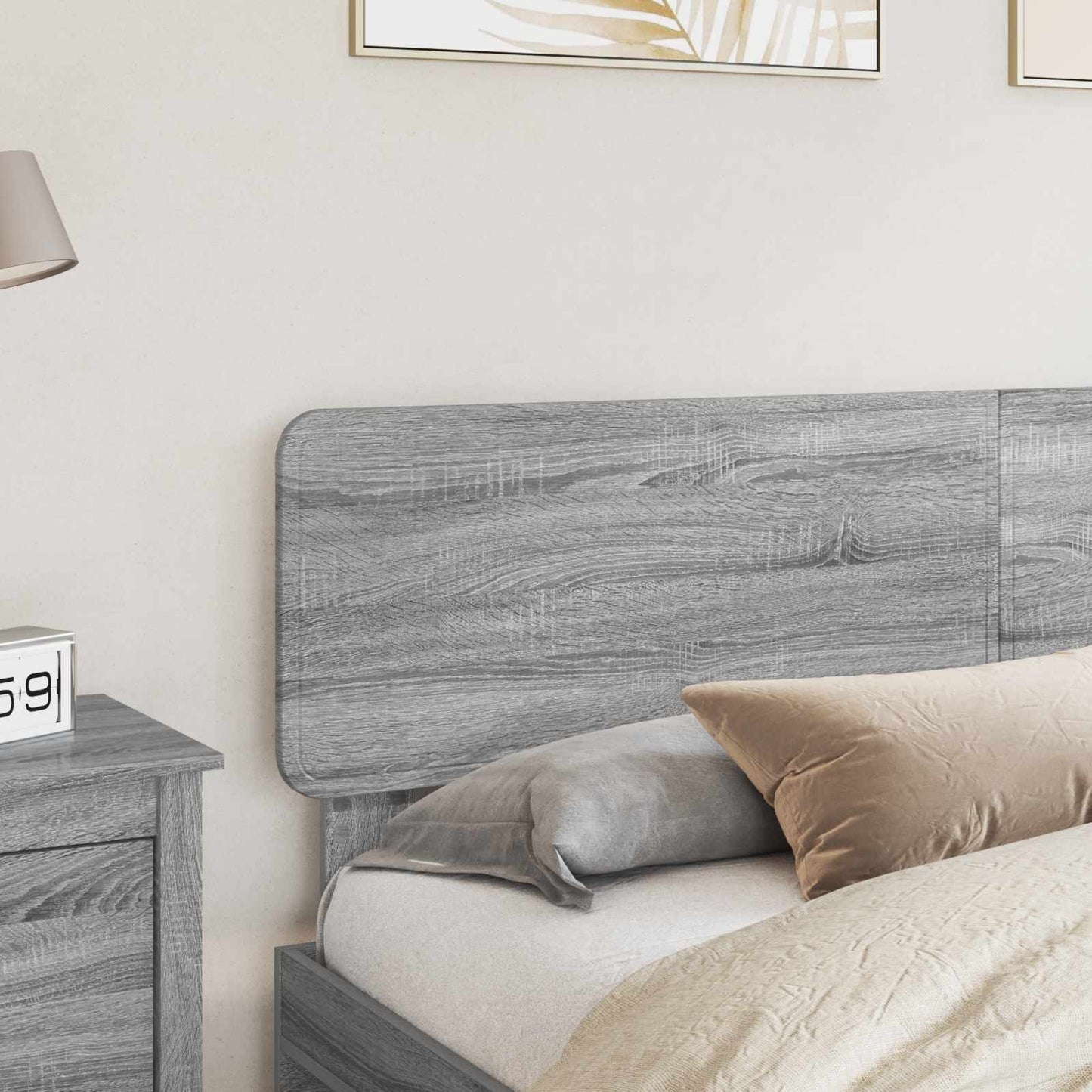vidaXL Kopfteil Graues Sonoma 180 cm Holzwerkstoff