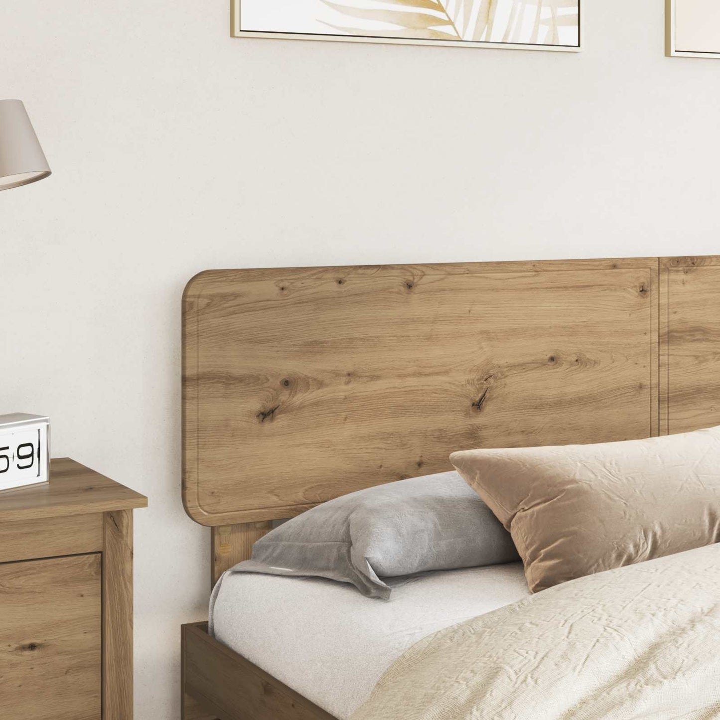 vidaXL Kopfteil Artisan-Eiche 180 cm Holzwerkstoff
