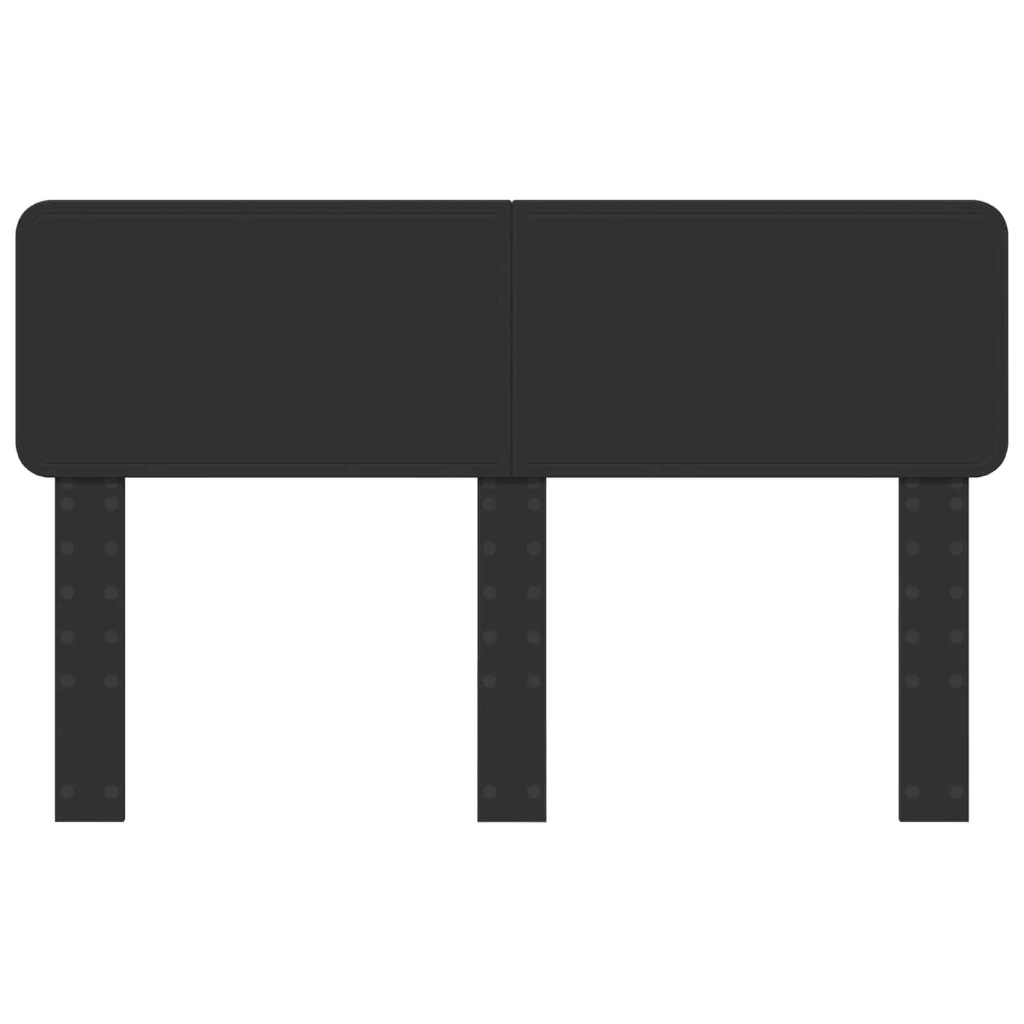 Kopfteil Schwarz Eichen-Optik 160 cm Holzwerkstoff