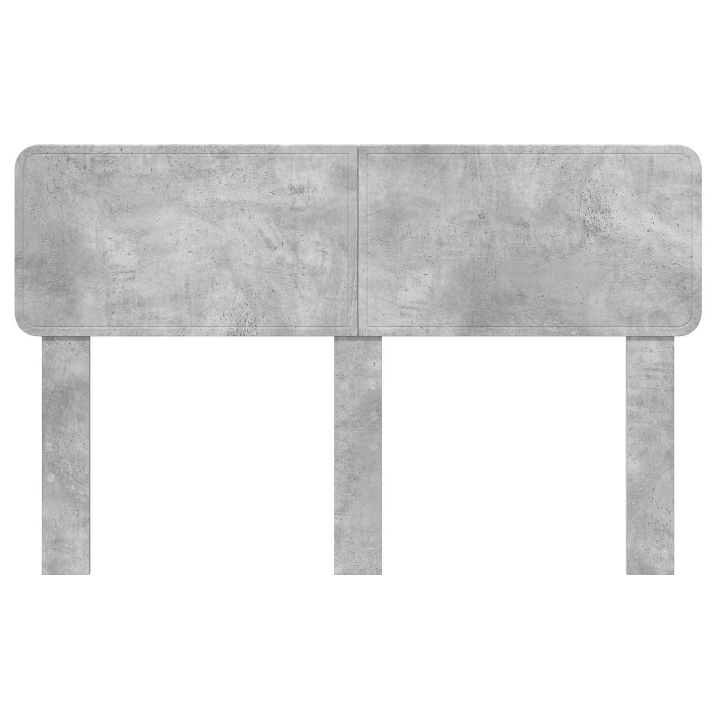 Kopfteil Beton Grau 160 cm Holzwerkstoff