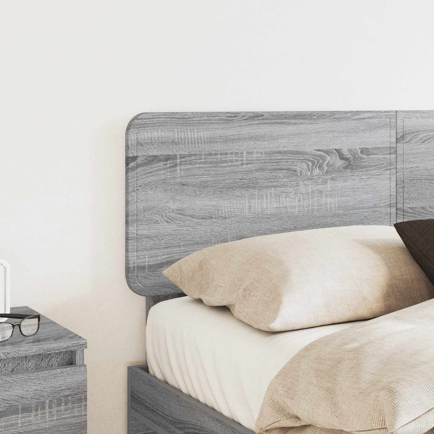 vidaXL Kopfteil Graues Sonoma 160 cm Holzwerkstoff