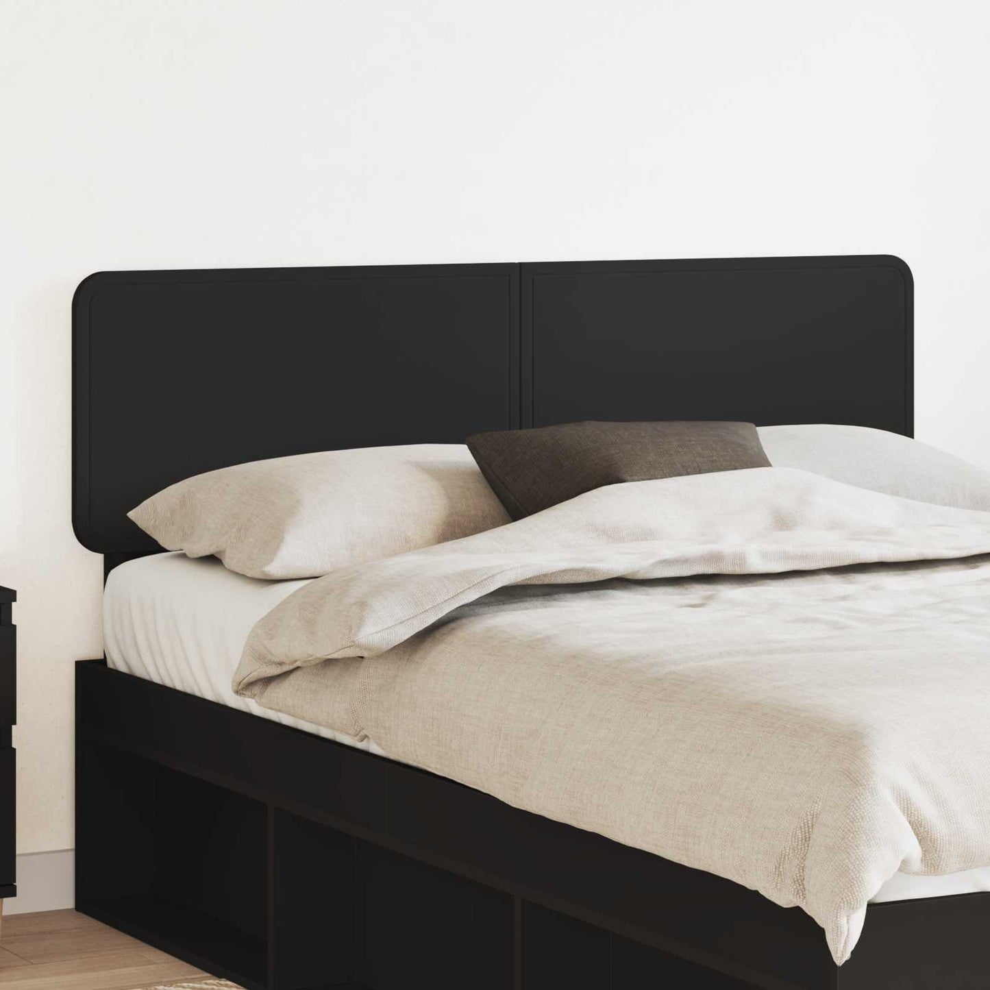 vidaXL Kopfteil Schwarz Eichen-Optik 150 cm Holzwerkstoff