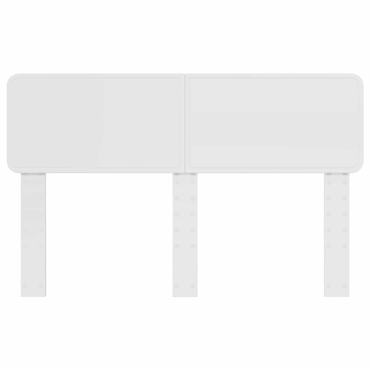 Kopfteil Glänzend Weiß 150 cm Holzwerkstoff