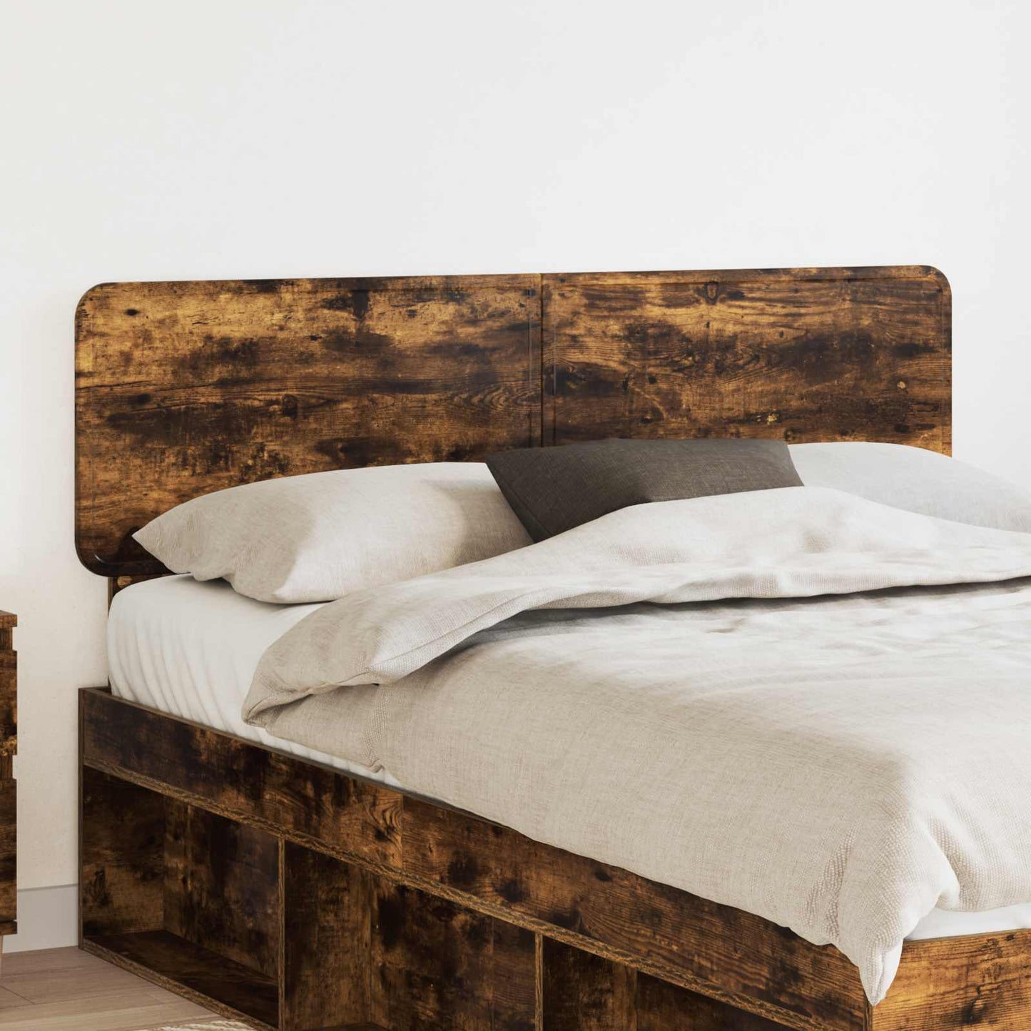 vidaXL Kopfteil Geräucherte Eiche 140 cm Holzwerkstoff