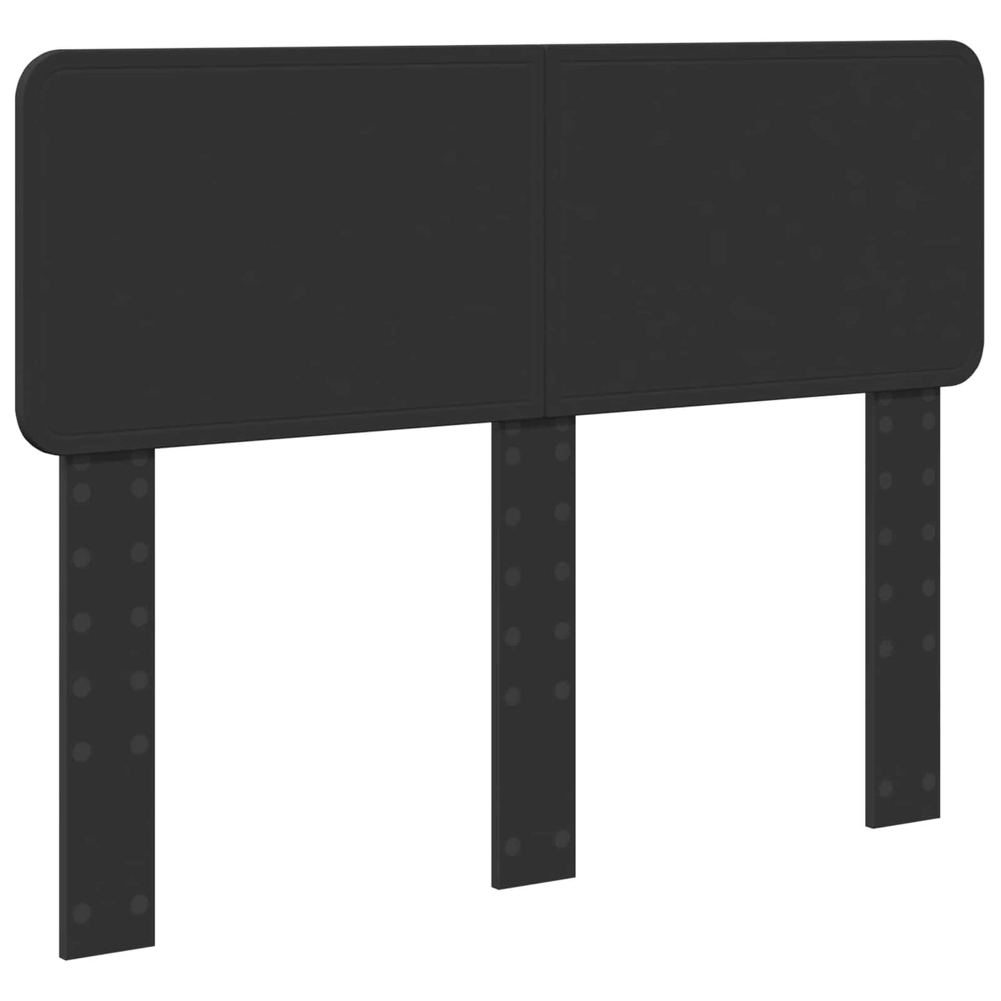 Kopfteil Schwarz Eichen-Optik 135 cm Holzwerkstoff