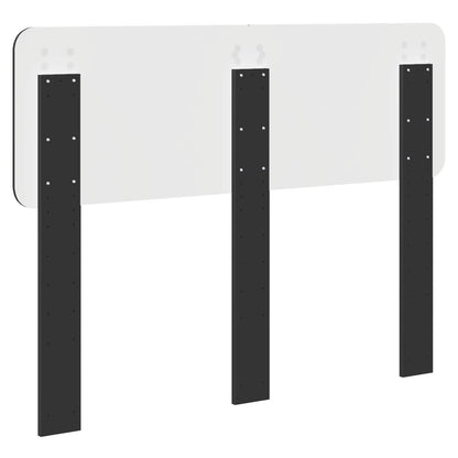 Kopfteil Schwarz Eichen-Optik 135 cm Holzwerkstoff