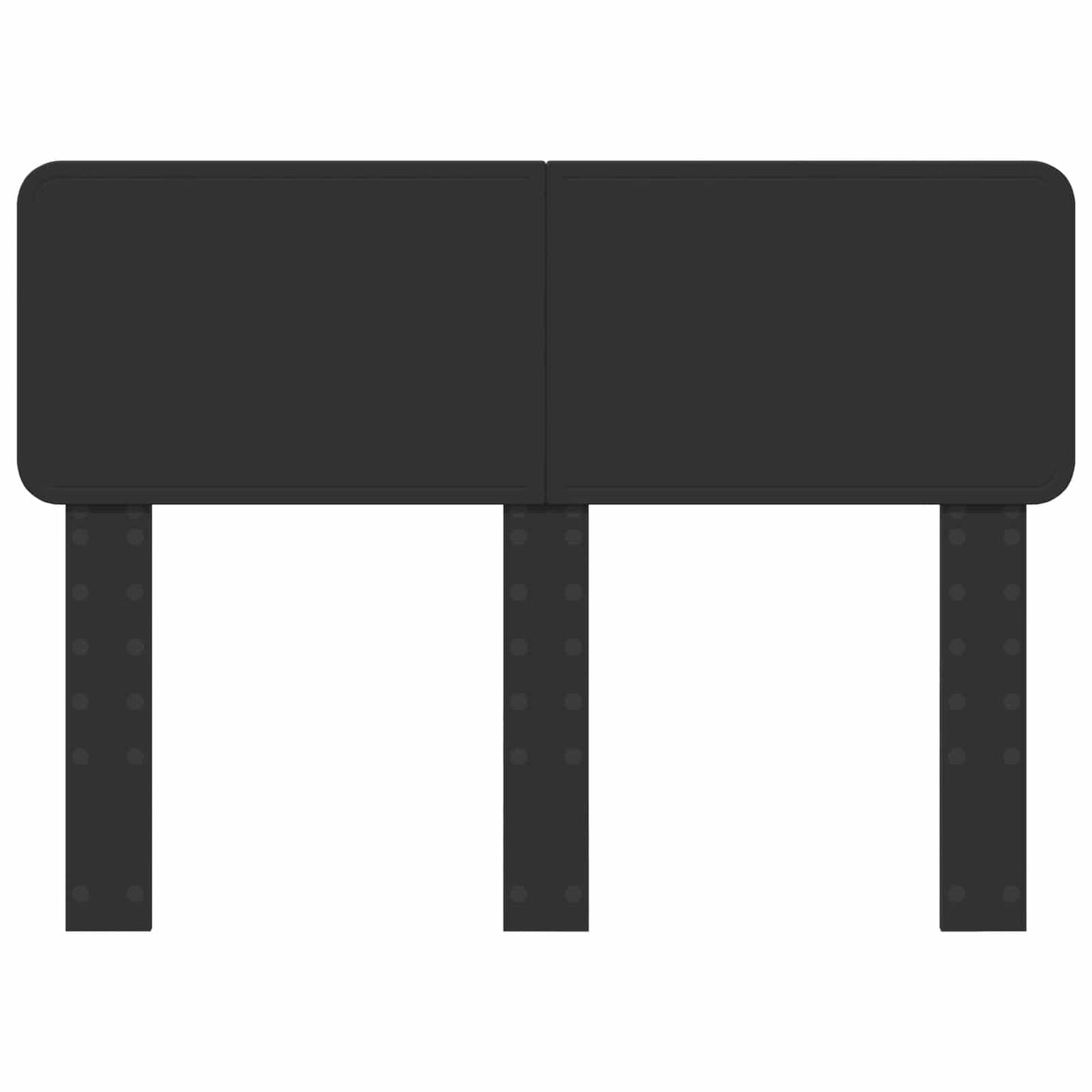 Kopfteil Schwarz Eichen-Optik 135 cm Holzwerkstoff