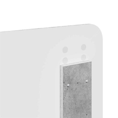 Kopfteil Beton Grau 135 cm Holzwerkstoff