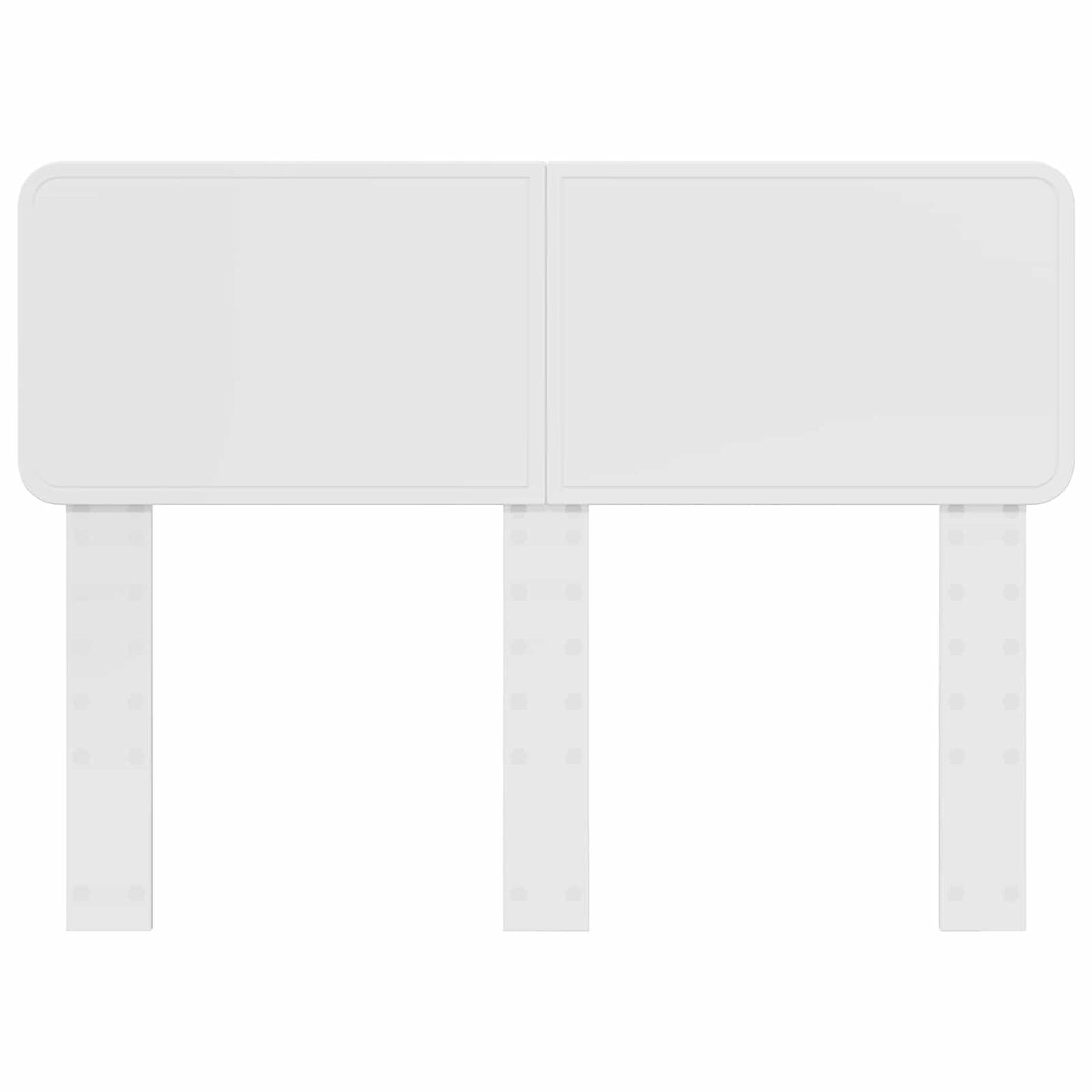 Kopfteil Glänzend Weiß 135 cm Holzwerkstoff