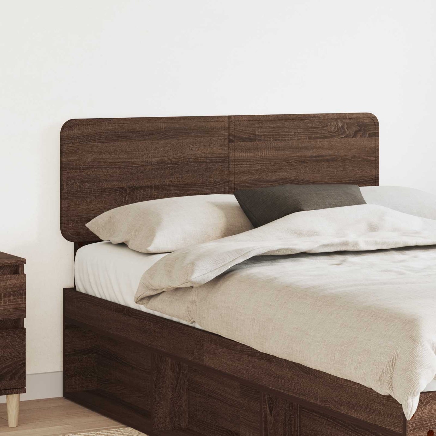 vidaXL Kopfteil Braun Eichen-Optik 135 cm Holzwerkstoff