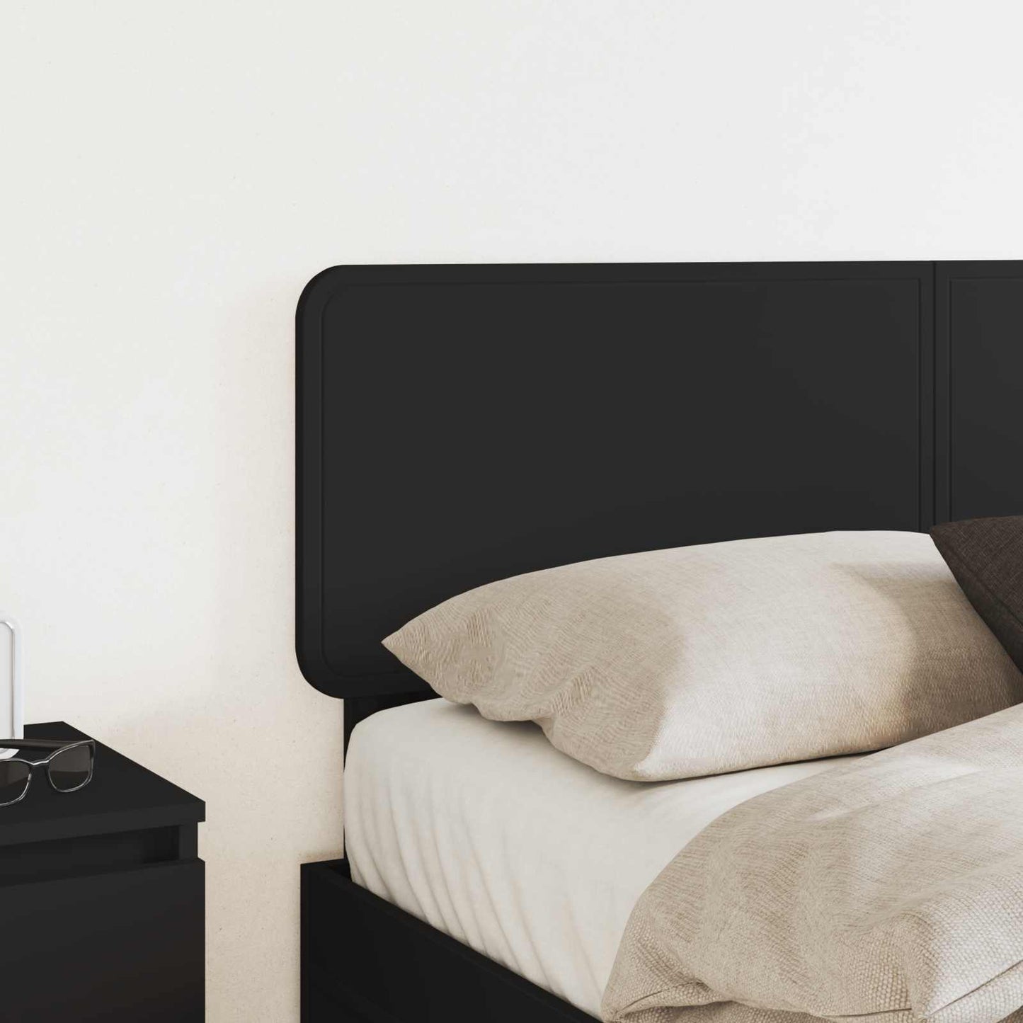 vidaXL Tête de lit Chêne noir 120 cm Bois d'ingénierie