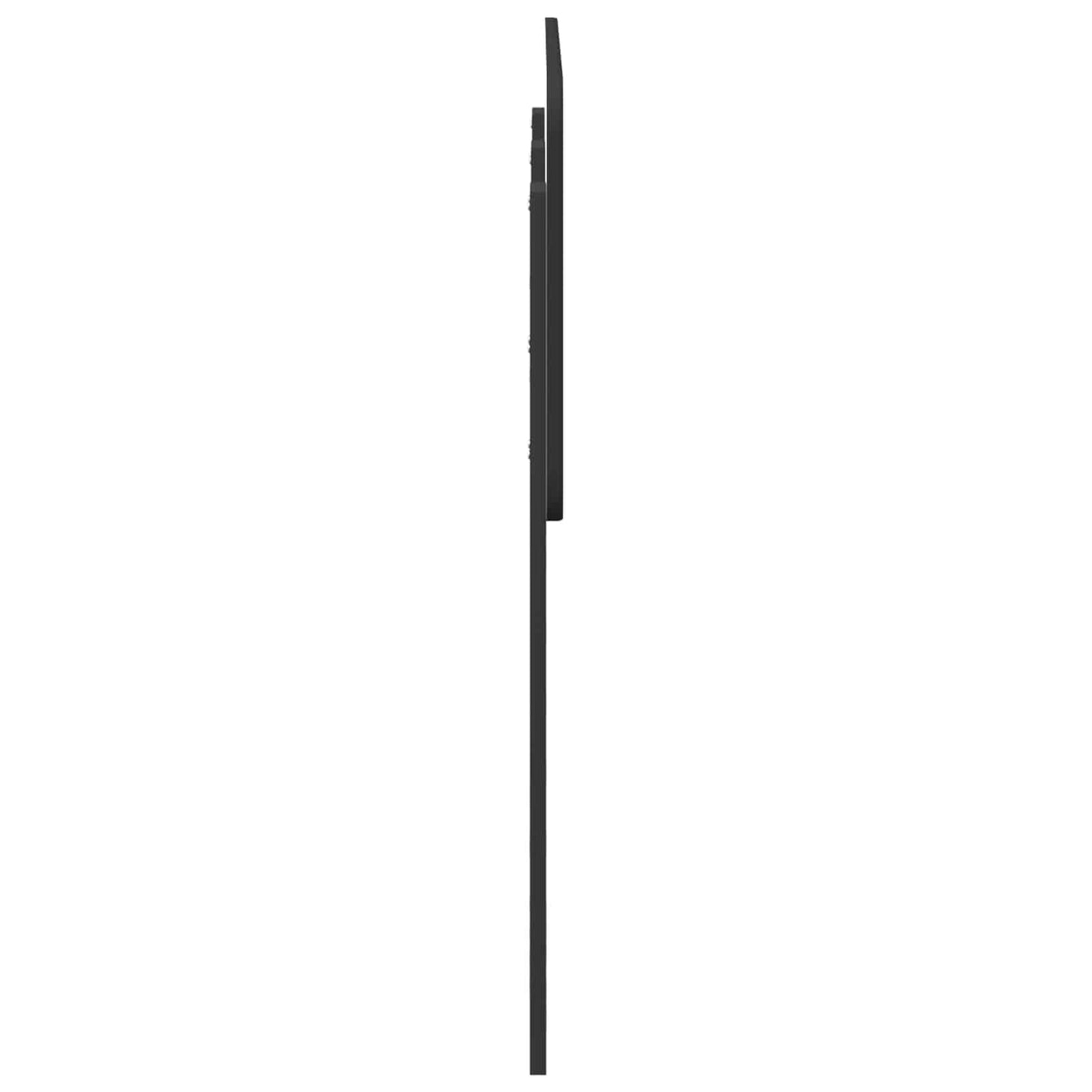 vidaXL Tête de lit Chêne noir 120 cm Bois d'ingénierie