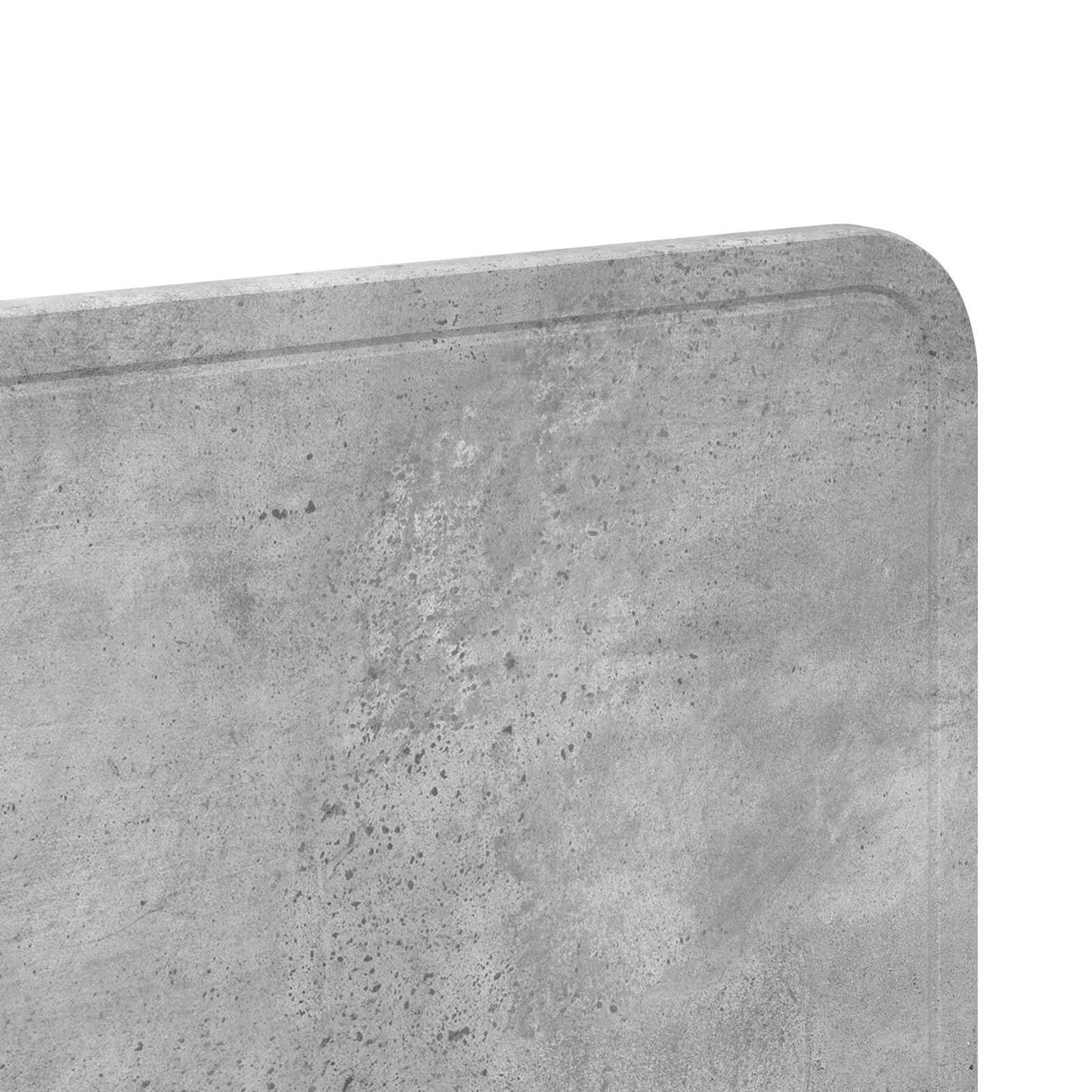 Kopfteil Beton Grau 120 cm Holzwerkstoff