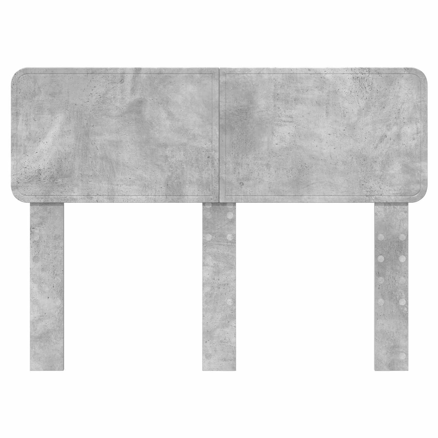 Kopfteil Beton Grau 120 cm Holzwerkstoff