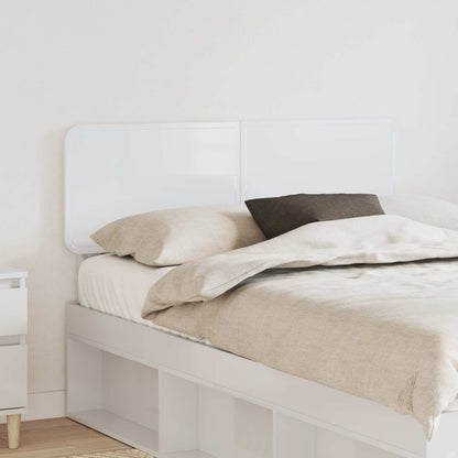 vidaXL Tête de lit Blanc brillant 120 cm Bois d'ingénierie