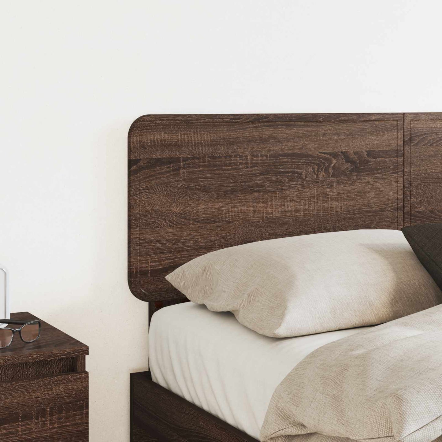 vidaXL Kopfteil Braun Eichen-Optik 120 cm Holzwerkstoff