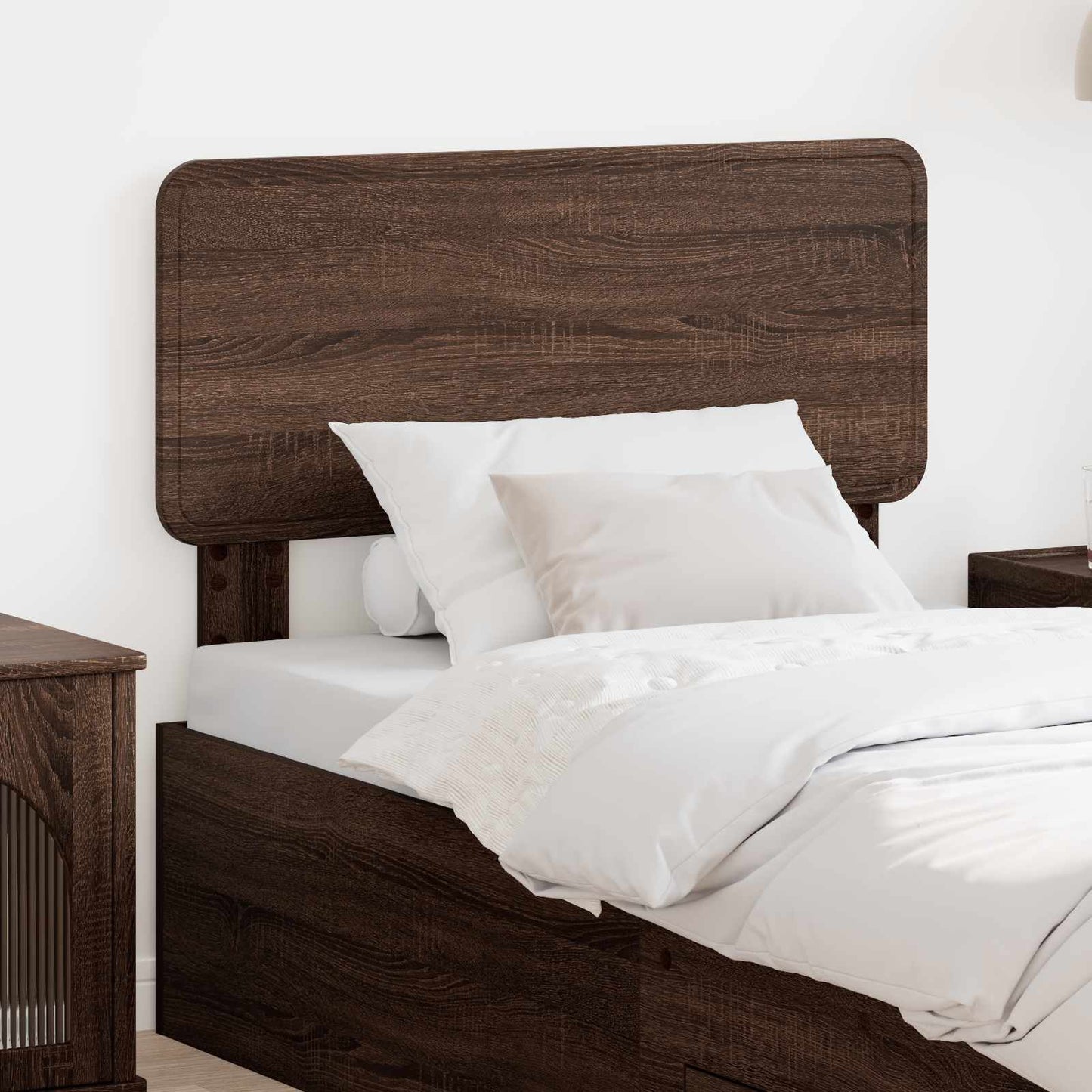 vidaXL Kopfteil Braun Eichen-Optik 90 cm Holzwerkstoff