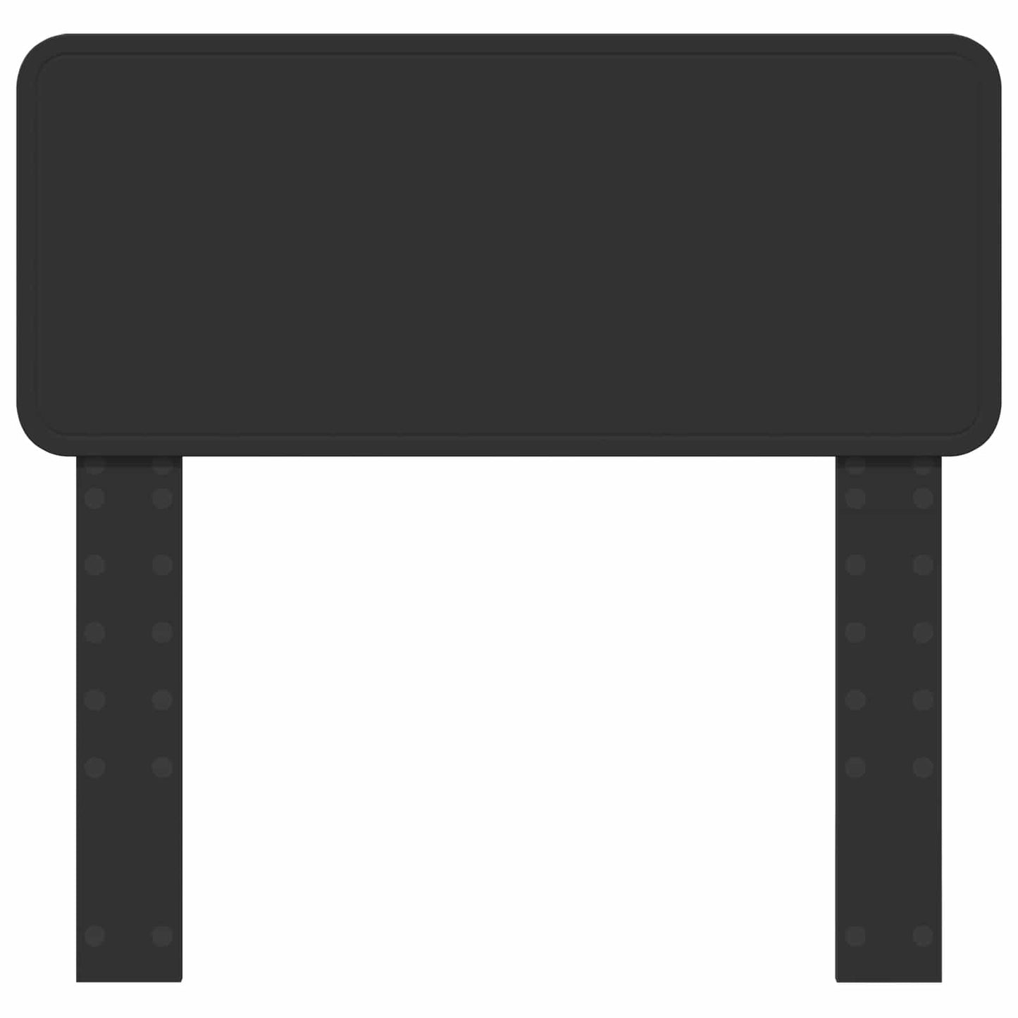 Kopfteil Schwarz Eichen-Optik 80 cm Holzwerkstoff