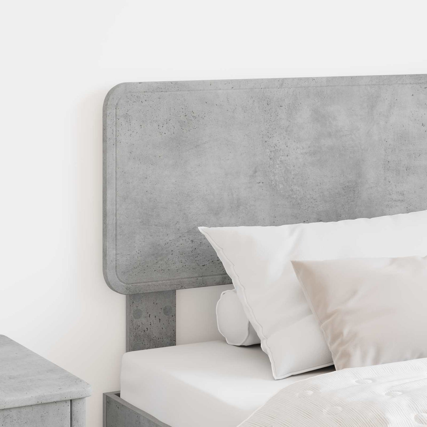vidaXL Kopfteil Beton Grau 80 cm Holzwerkstoff