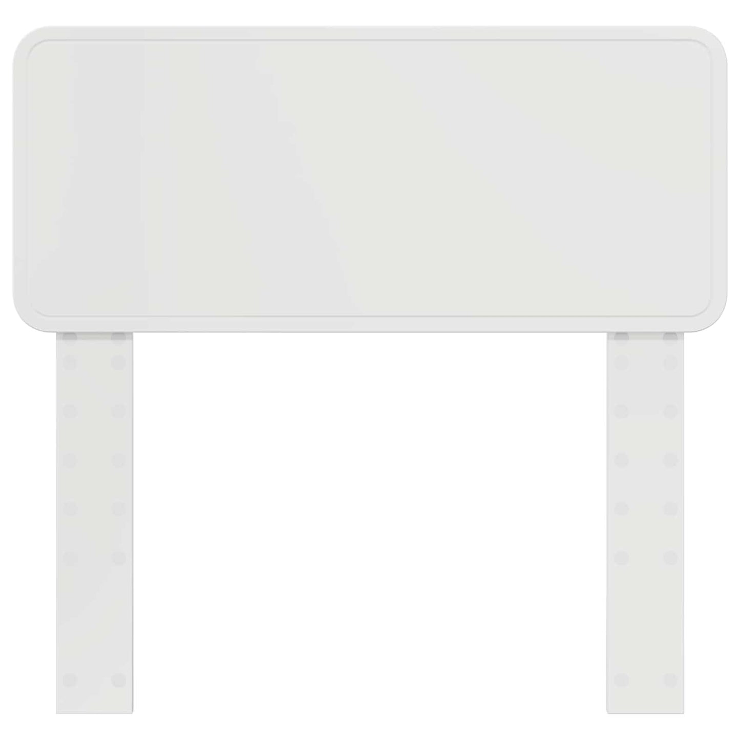 Kopfteil Glänzend Weiß 80 cm Holzwerkstoff