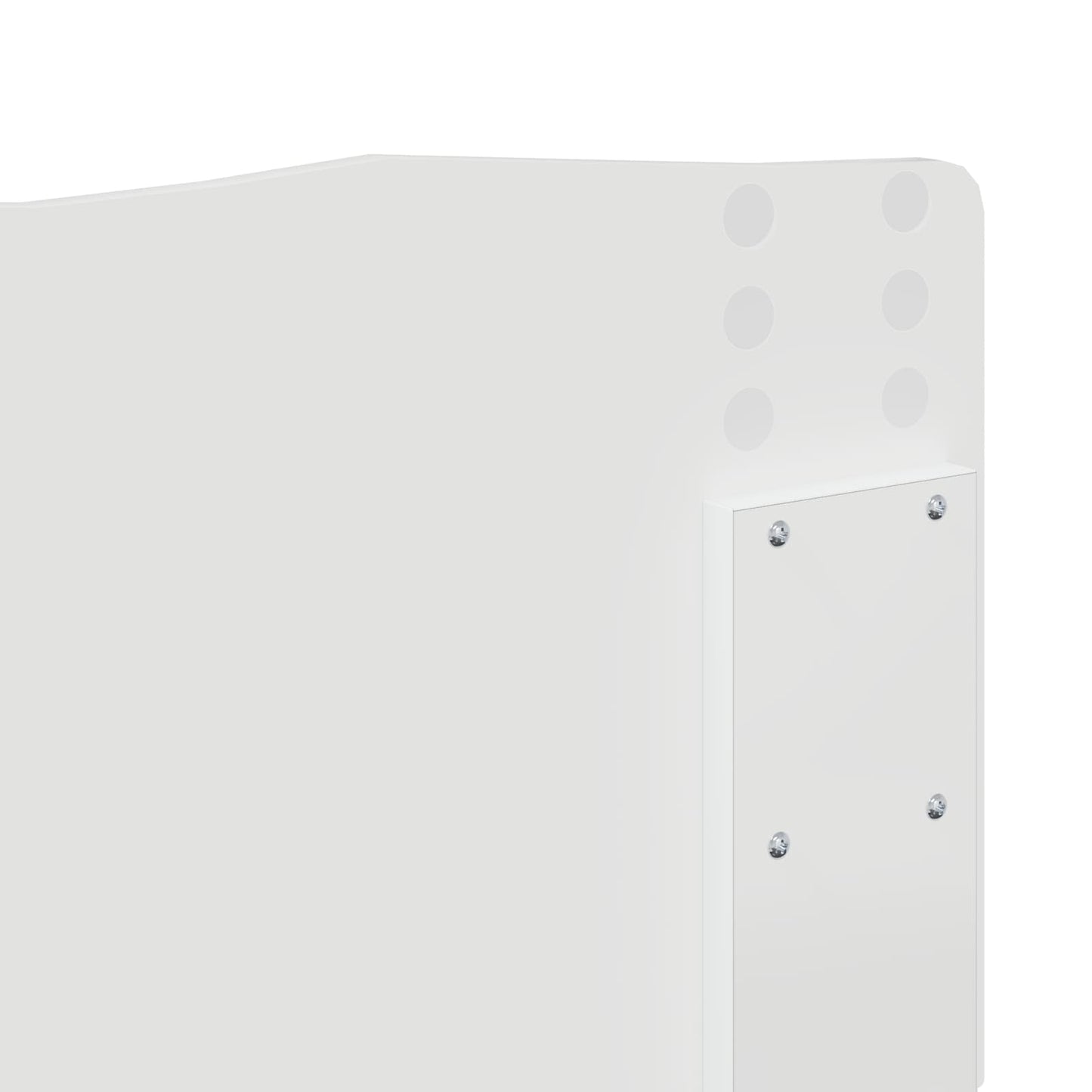 Kopfteil Weiß 200 cm Holzwerkstoff