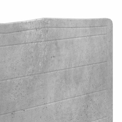 Kopfteil Beton Grau 200 cm Holzwerkstoff